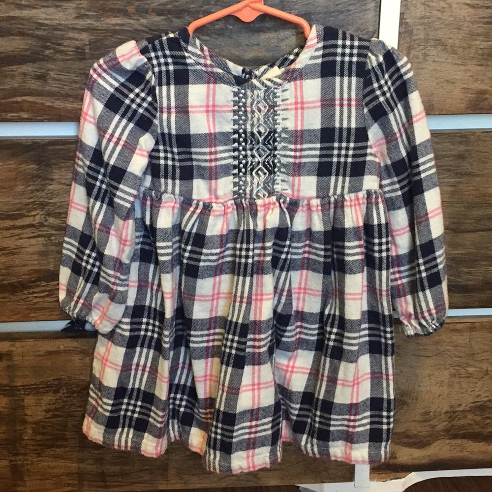 Tucker Tate flannel baby girls plaid dress